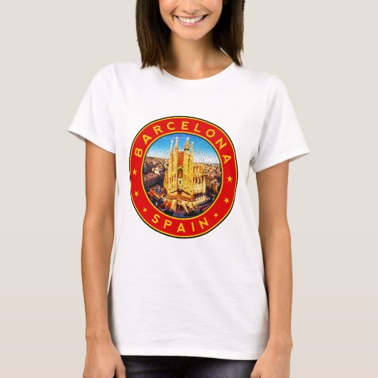 Barcelona Spanje T-shirt (Voorkant)