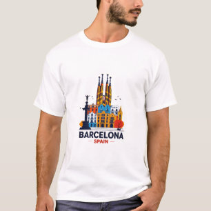 Barcelona Spanje T Shirt, ik hou van Barcelona T-s T-shirt
