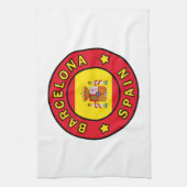 Barcelona Spanje Theedoek (Verticaal)