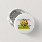 Barcelona Spanje tot Ski logo Ronde Button 3,2 Cm (Voorkant /achterkant)