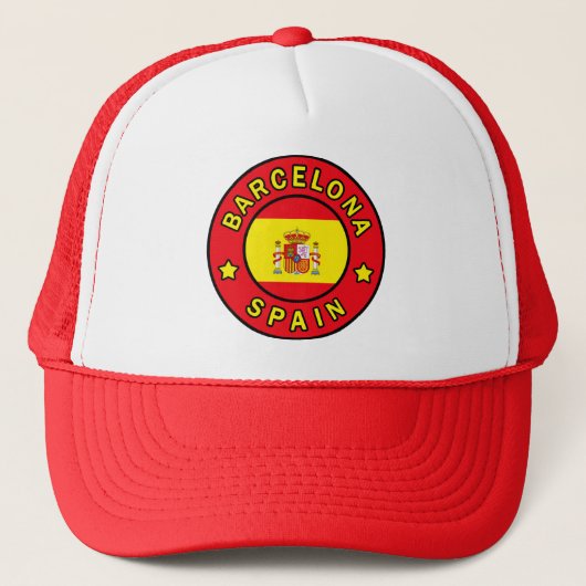 Barcelona Spanje Trucker Pet (Voorkant)