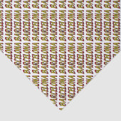 Barcelona Spanje - Typografie van de vlag van Span Tissuepapier (Detail)