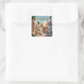 Barcelona, Spanje Vierkante Sticker (Tas)