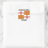 Barcelona Spanje Vierkante Sticker (Tas)