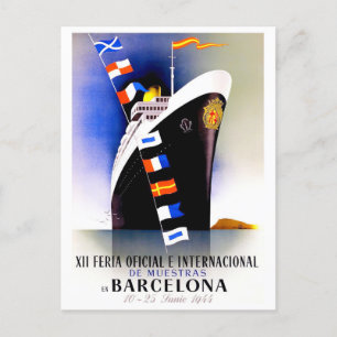 Barcelona Spanje vintage Briefkaart