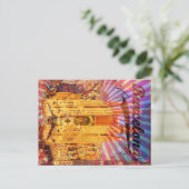 Barcelona, Spanje, Vintage poster Briefkaart (Staand voorkant)