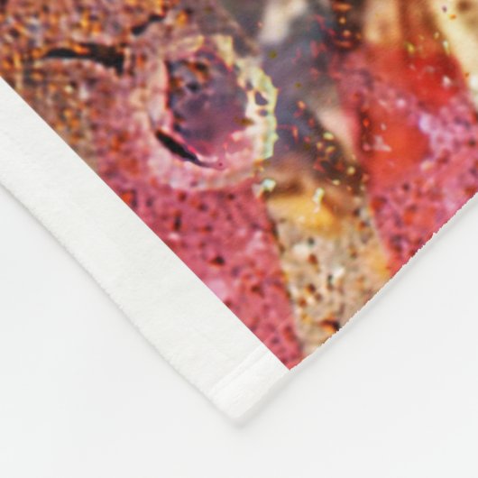 Barcelona, Spanje, Vintage poster Fleece Deken (Hoek)