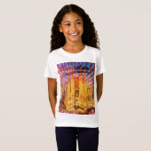 Barcelona, Spanje, Vintage poster T-shirt (Voorkant volledig)