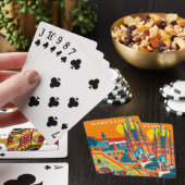 Barcelona Spanje Vintage Reizen Retro Pokerkaarten (Insitu)