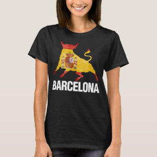 Barcelona Spanje Vlag Stier Vechten Spaans T-shirt