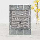 Barcelona, Spanje - Wenskaart van het Hoesje van h Kaart (Gele Bloem)