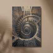 Barcelona Spiraalvormige Trap Nautilus Canvas Afdruk