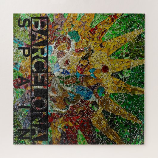 Barcelona Square Puzzle Legpuzzel (Horizontaal)