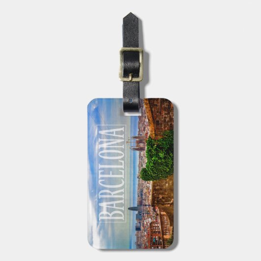 Barcelona-stad Bagagelabel (Voorkant verticaal)
