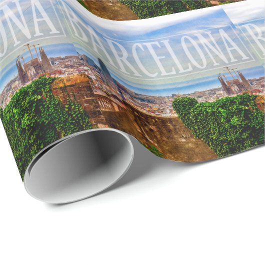 Barcelona-stad Cadeaupapier (Rol Hoek)