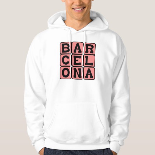 Barcelona, Stad in Spanje Hoodie (Voorkant)