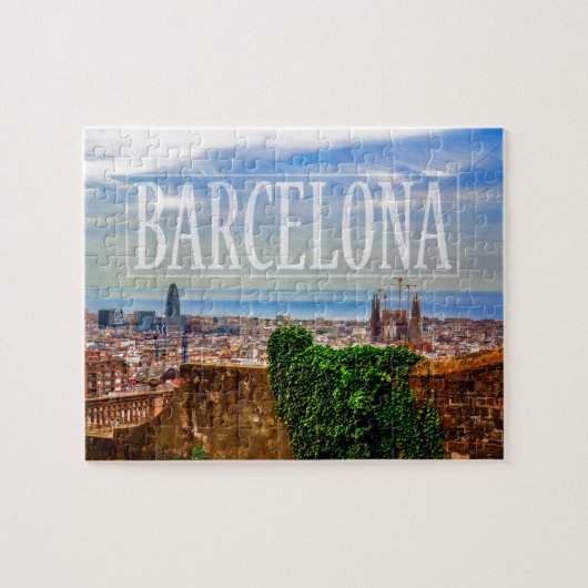 Barcelona-stad Legpuzzel (Horizontaal)