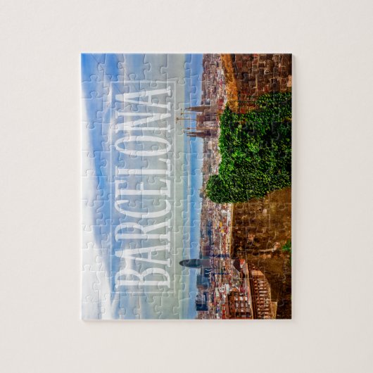Barcelona-stad Legpuzzel (Verticaal)