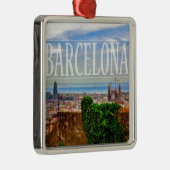 Barcelona-stad Metalen Ornament (Rechts)