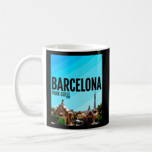 Barcelona Stad Spanje Park Guell Barca Koffiemok