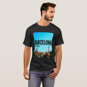 Barcelona Stad Spanje Park Guell Barca T-shirt (Voorkant volledig)
