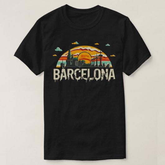 Barcelona Stad van Spanje T-shirt (Design voorkant)