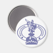 Barcelona Stamp Magneet (Voorkant / Achterkant)