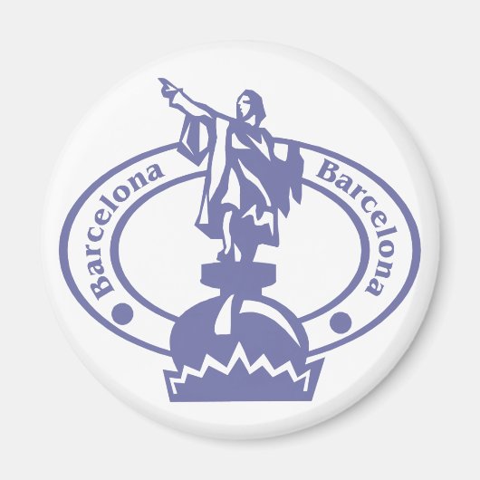 Barcelona Stamp Magneet (Voorkant)
