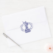 Barcelona Stamp Ronde Sticker (Envelop)