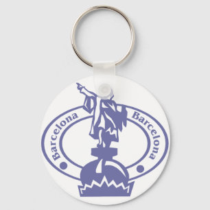 Barcelona Stamp Sleutelhanger