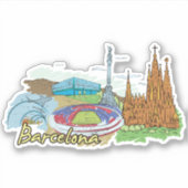 barcelona sticker (Voorkant)