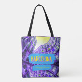 Barcelona straat stijl tas-ontwerp 10 tote bag (Achterkant)