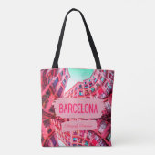 Barcelona straat stijl tas-ontwerp 8 tote bag (Achterkant)