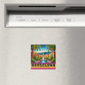 🧲 Barcelona strandvakantie herinnering Spanje 🌊 Magneet (Insitu (Vaatwasser))