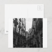 Barcelona Street Briefkaart (Voorkant / Achterkant)