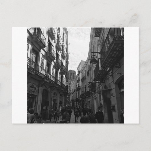 Barcelona Street Briefkaart (Voorkant)