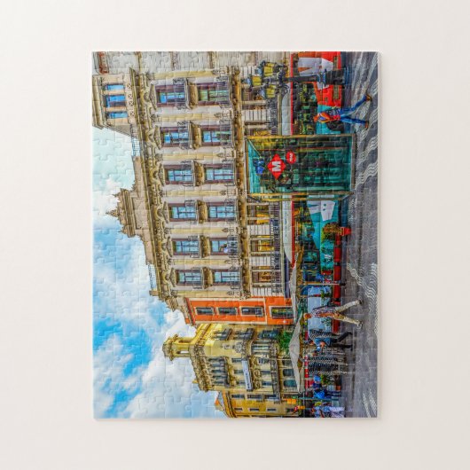 Barcelona Street Scene. Legpuzzel (Verticaal)