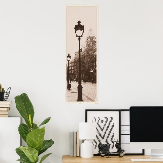 Barcelona Stroll Poster (Thuiskantoor)