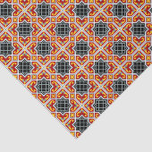 Barcelona tegel rood achthoekig patroon tissuepapier (Detail)