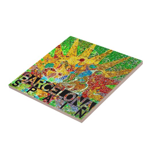 Barcelona Tegeltje (Zijkant)