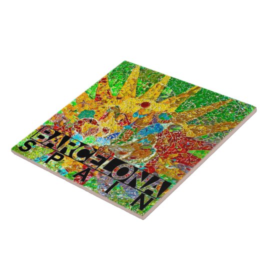 Barcelona Tegeltje (Zijkant)