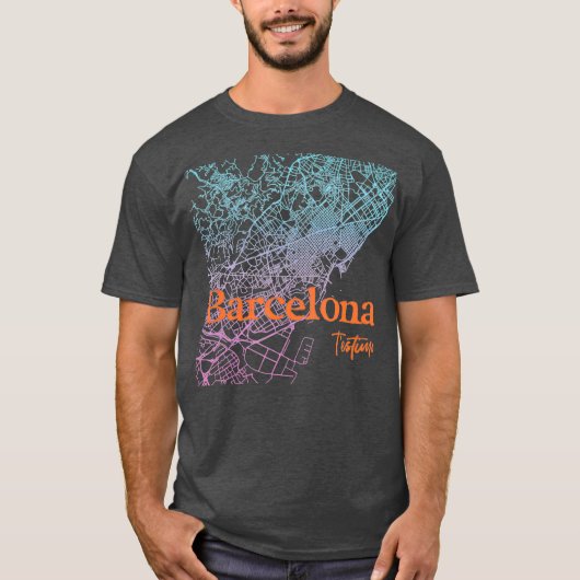 Barcelona Testimo I Love You in Catalan Spain T-shirt (Voorkant)