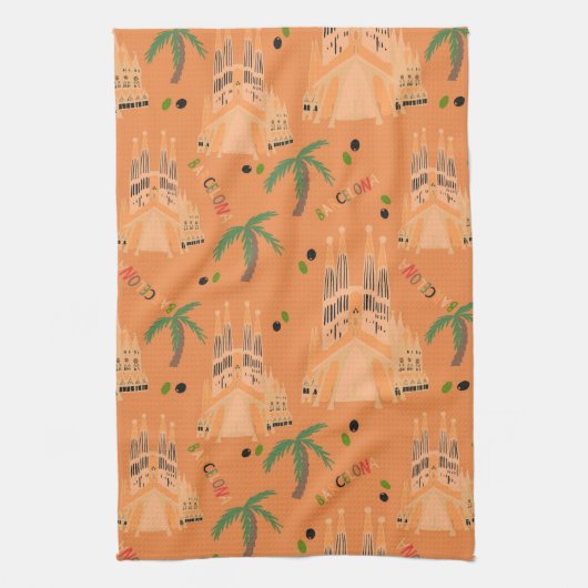 Barcelona Theedoek (Verticaal)