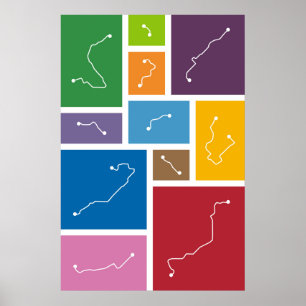 Barcelona - Transit Paletten Poster
