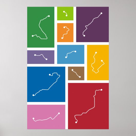 Barcelona - Transit Paletten Poster (Voorkant)