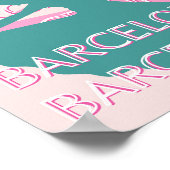 Barcelona Travel Art, Spanje, Travel Art Poster (Hoek)