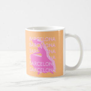Barcelona Travel Art, Spanje Travel Art, Sinaasapp Koffiemok