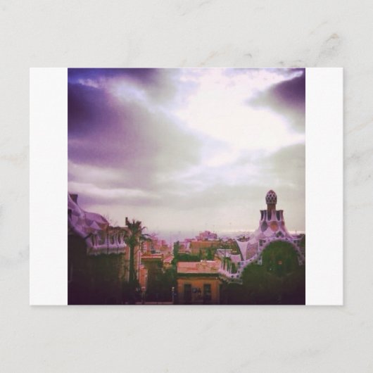 Barcelona van Gaudi Briefkaart (Voorkant)