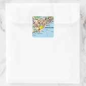 BARCELONA VIERKANTE STICKER (Tas)