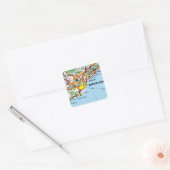 BARCELONA VIERKANTE STICKER (Envelop)